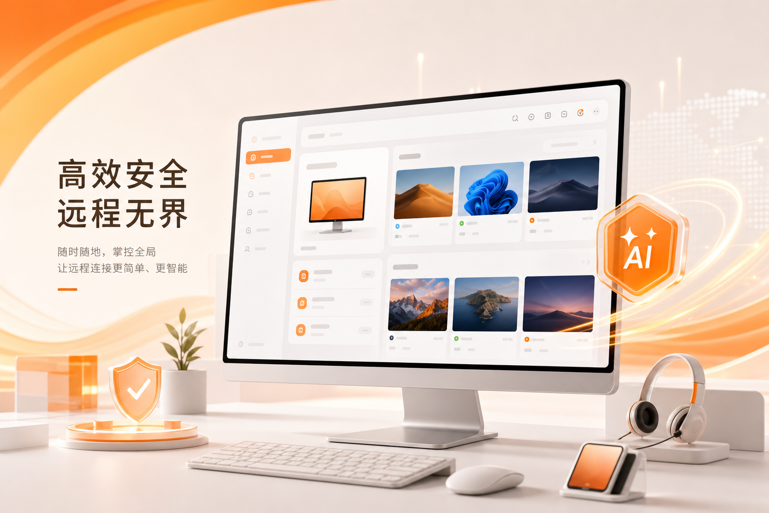 向日葵远程控制软件智能仪表盘